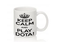 Чашка с надписью 'Keep Calm and PLAY DOTA'