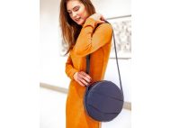 Рюкзак сумка Жіноча шкіряна MAXI dark blue