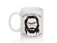 Авторская чашка JESUS LOVED YOU