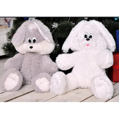 Игрушка мягкая ЗАЙЧИШКА снежок