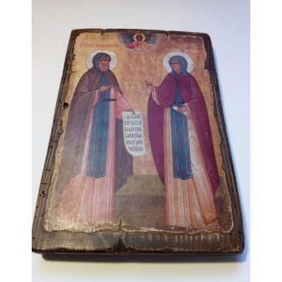 Уникальная икона ПЕТРА и ФЕВРОНЬИ