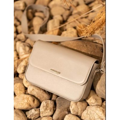 Сумка кожаная MARY light beige