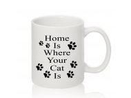 Авторська чашка Home Is Where Your Cat Is