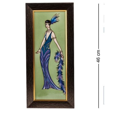 Картина из Фарфора LADY in BLUE Картина из Фарфора LADY in BLUE