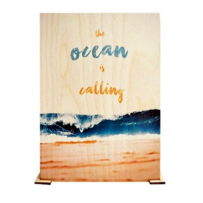 Открытка деревянная Большая OCEAN