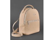 Рюкзак мини Женский кожаный KYLIE light beige