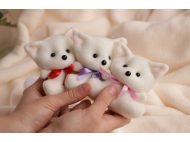 Игрушка мягкая КОТИК молочный