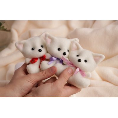 Игрушка мягкая КОТИК молочный