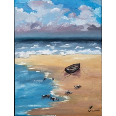 Картина оригінальна МОРСЬКИЙ БЕРЕГ худ.В.Орлова
