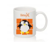 Чашка с надписью LINUX